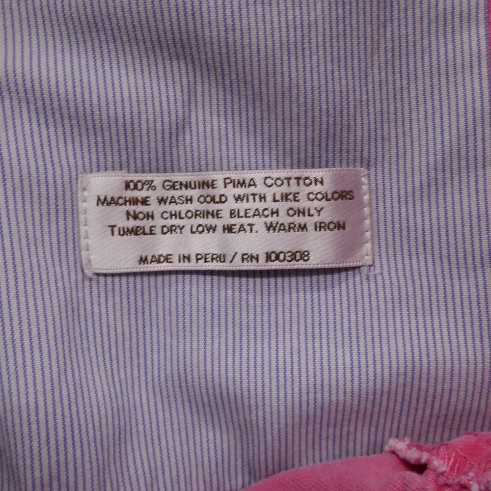 Peter Millar Men Raleigh Washed Twill Chino Pant‎ 38x28 Pink Flat Front Straight